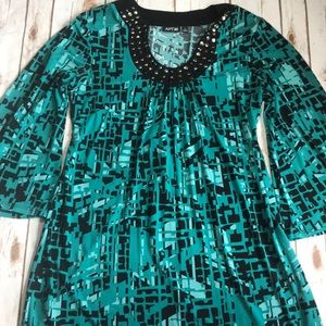 Women’s APT 9 Dress 3/4 inch Flare Sleeve